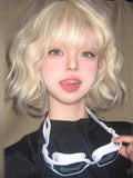 Wig Women's Short Hair Curly Hair Full Head Cover 2025 New Imitation Hair Natural Fashion Mid-length Wool Roll Wig Cover 4.3 3 Evaluations Within a year 60 + Box Deal