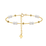 Cultured Freshwater Pearl Irregular 925 Sterling Silver Gypsophila Bracelet