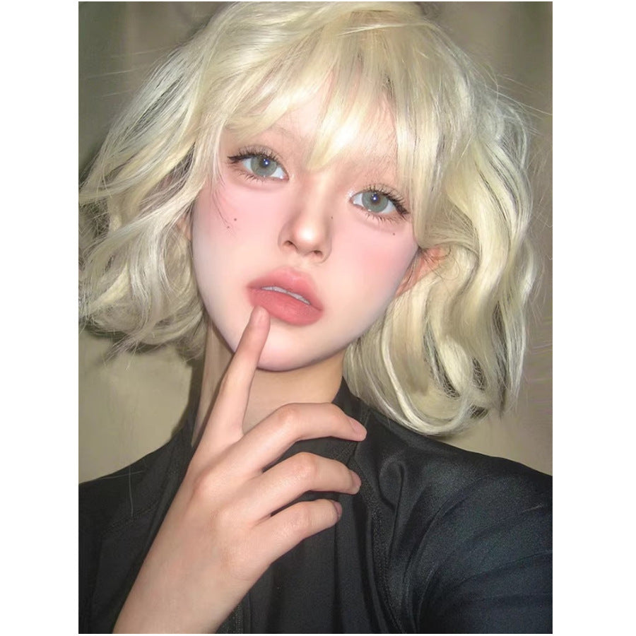 Wig Women's Short Hair Curly Hair Full Head Cover 2025 New Imitation Hair Natural Fashion Mid-length Wool Roll Wig Cover 4.3 3 Evaluations Within a year 60 + Box Deal