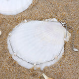 Natural Freshwater Pearls 14K Gold Plated 925 Sterling Silver Baroque Bead Anklet