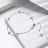 Cultured Freashwater Pearl 14K Gold Plated Irregular 925 Sterling Silver 4MM Baroque Bracelet