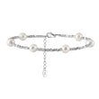 Cultured Freshwater Pearl Irregular 925 Silver Vintage Bracelet