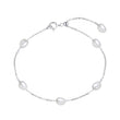 Cultured Freashwater Pearl 14K Gold Plated Irregular 925 Sterling Silver 4MM Baroque Bracelet