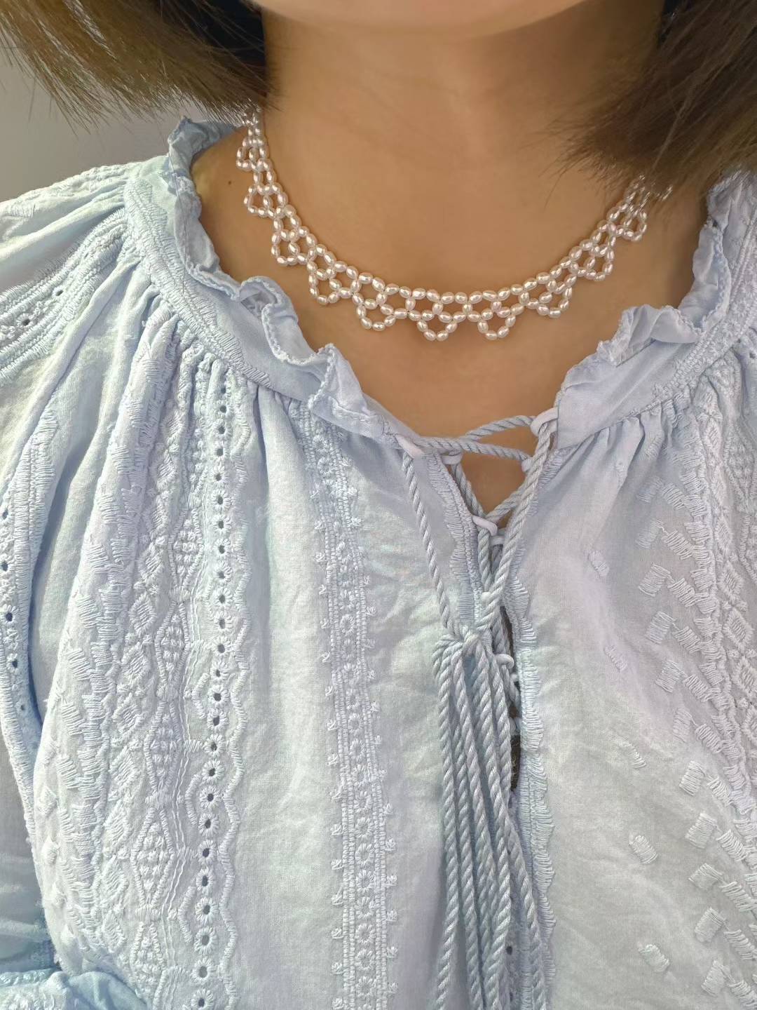 Natural Freshwater Pearl Necklass