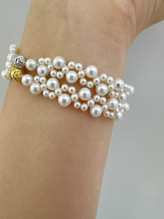 Natural Frashwater Pearl Beacelet