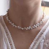 Baroque pearl necklace