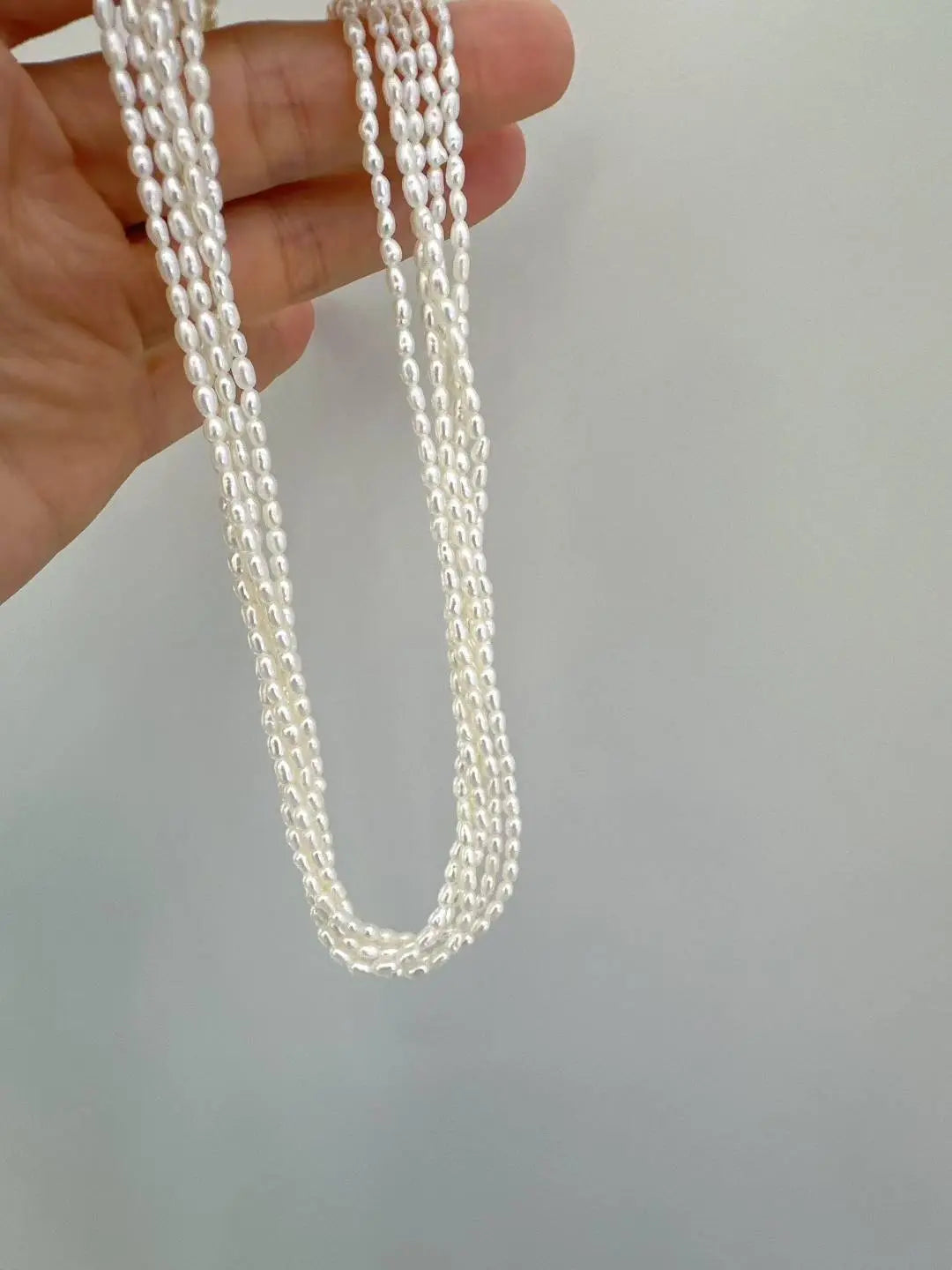 Collar de perlas naturales de agua dulce para bebés