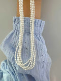 Collar de perlas naturales de agua dulce para bebés