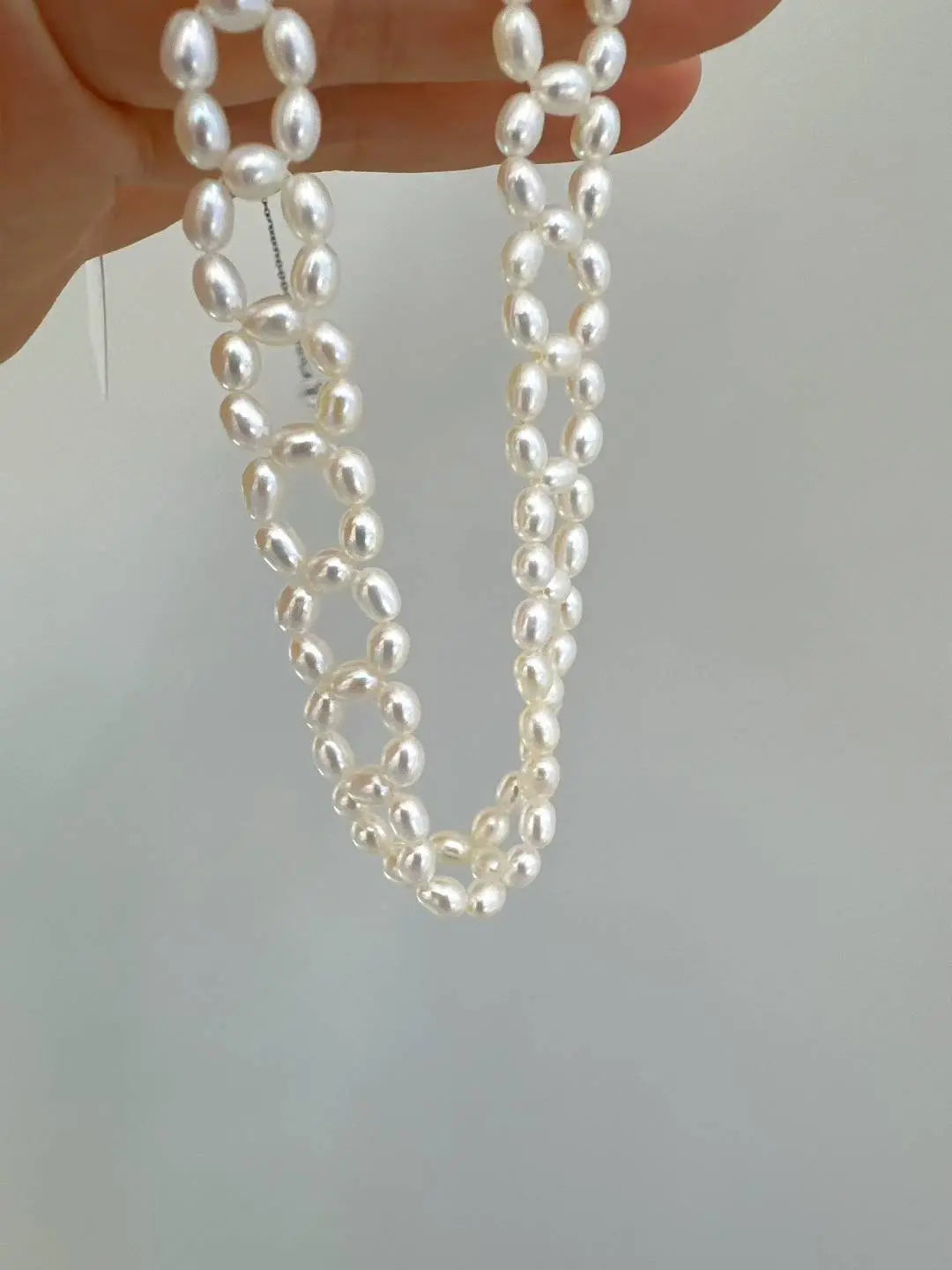 Natural Freshwater Pearl Neckless Delicate lace romantic vintage necklace