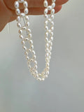 Natural Freshwater Pearl Neckless Delicate lace romantic vintage necklace