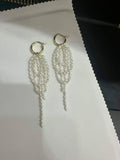 Natural Pearl Fringe Earrings