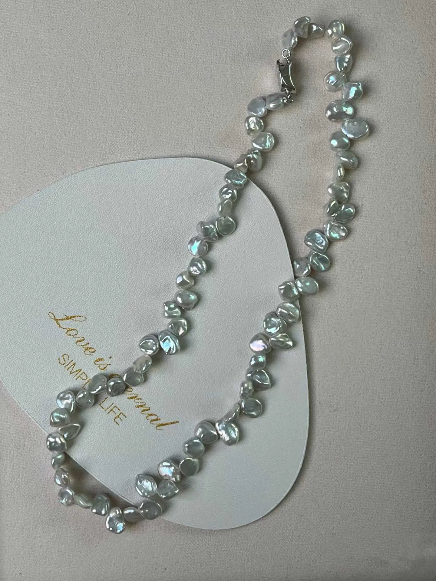 Baroque pearl necklace