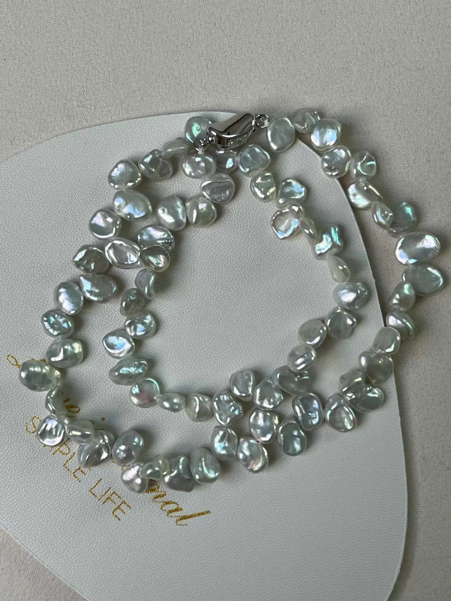 Baroque pearl necklace