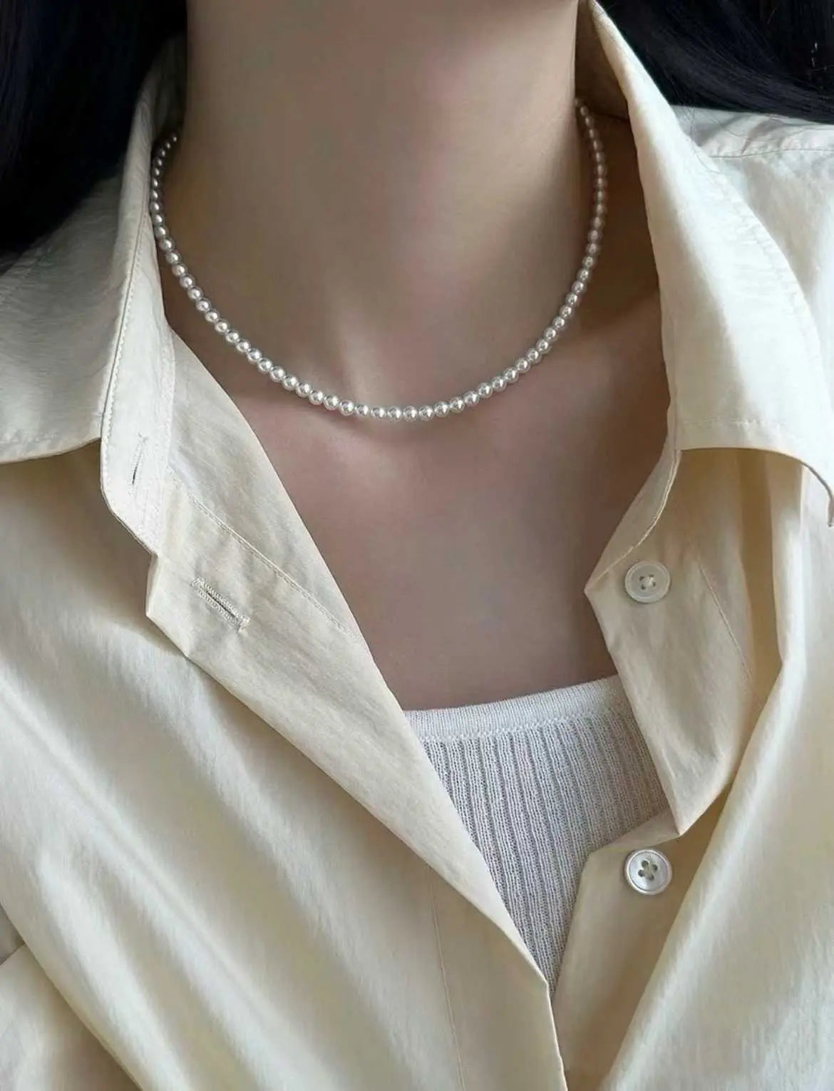 Freshwater Pearls Necklace With Silver