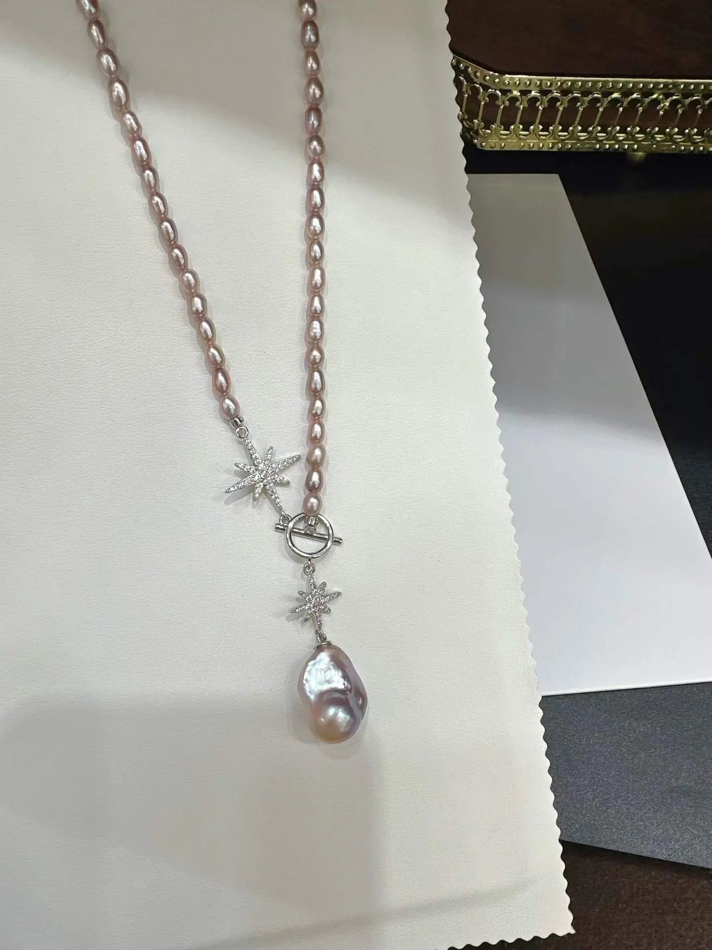 Collier en argent 925 avec perle naturelle
