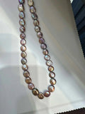 NATURAL PURPLE BAROQUE PEARL NECKLACE AND BRACELET TWINKLE QUEEN