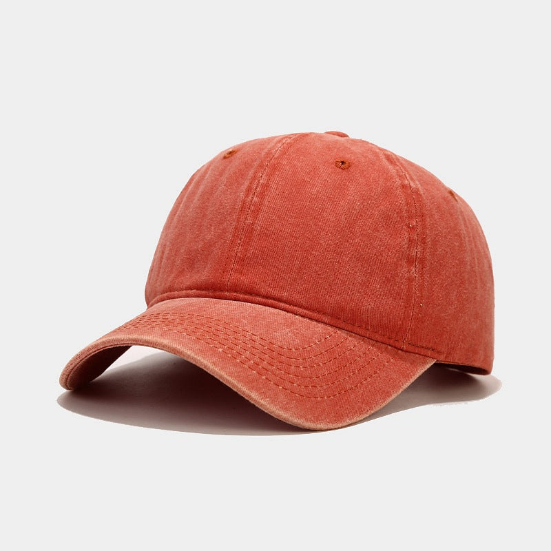 European and American ins Washed Vintage Simple Baseball Cap Men's and Women's Outdoor All-match Cap Trendy Simple Hat
