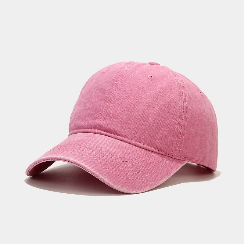 European and American ins Washed Vintage Simple Baseball Cap Men's and Women's Outdoor All-match Cap Trendy Simple Hat