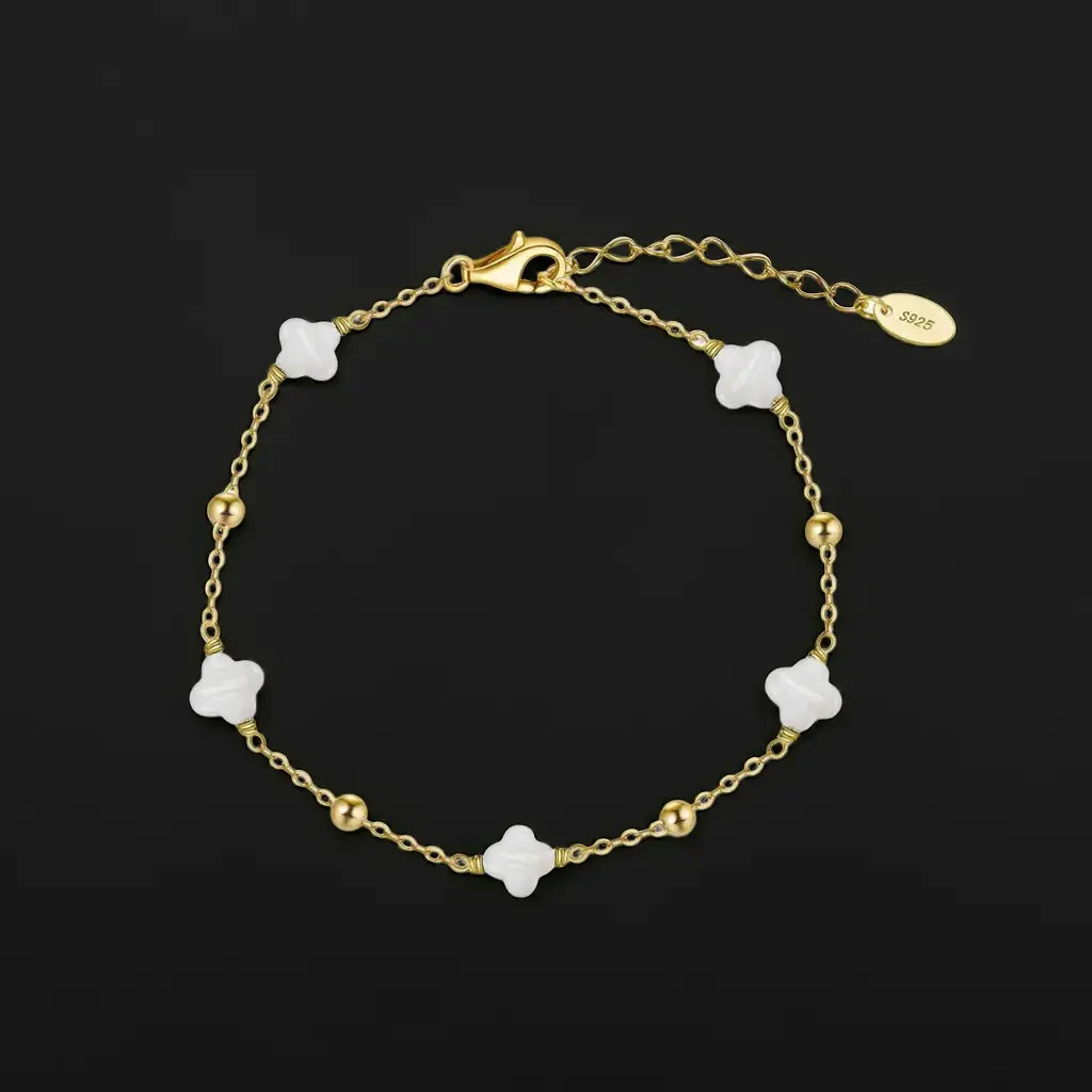 14K Gold Plated Bracelet – Elegant Adjustable Chain Bracelet for Women & Men TQ
