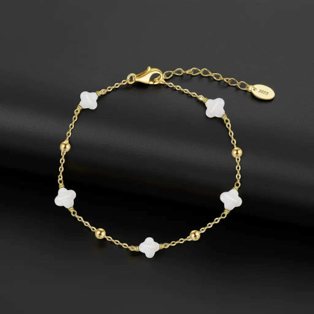 14K Gold Plated Bracelet – Elegant Adjustable Chain Bracelet for Women & Men TQ