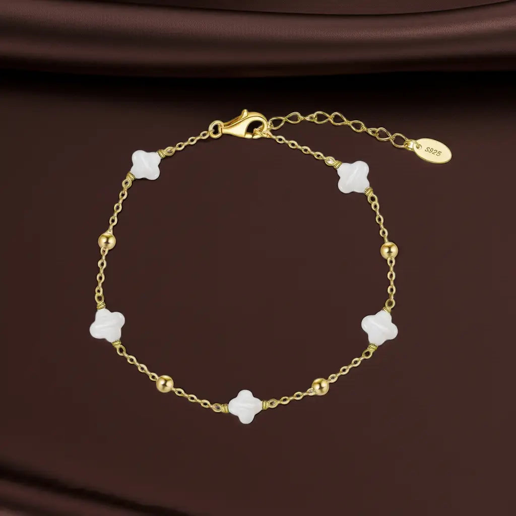14K Gold Plated Bracelet – Elegant Adjustable Chain Bracelet for Women & Men TQ