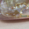 Cultured Freshwater Pearl 14K Gold Plated 925 Silver Ocean Blue Tennis Bracelet