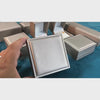 Golden PU textured leather jewelry box, fashionable accessory packaging box, ring box, pearl stud earrings box.