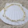 Cultured Freshwater Pearl 14K Gold Plated 925 Sterling Silver Stacking Bracelet