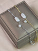 Cultured Freshwater Pearl 14K Gold Plated 925 Sterling Silver Baroque Bracelet